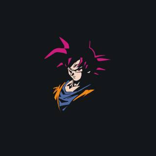 Goku dark desktop wallpaper