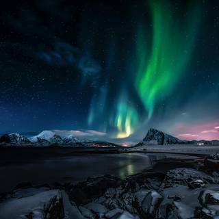 Aurora borealis desktop wallpaper