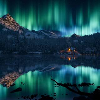 Aurora borealis desktop wallpaper