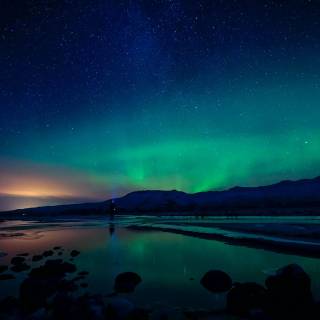 Aurora borealis desktop wallpaper