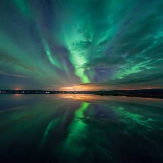 Aurora borealis desktop wallpaper
