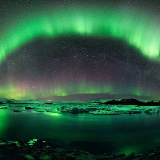 Aurora borealis desktop wallpaper