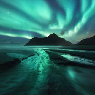 Aurora borealis desktop wallpaper