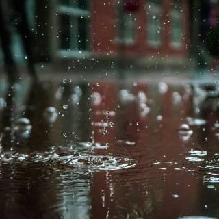 Dark rain desktop wallpaper