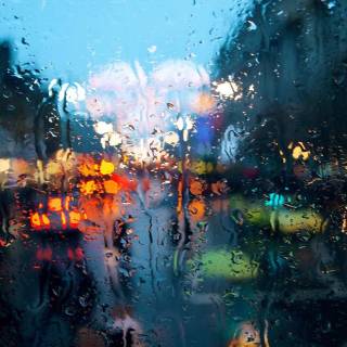 Dark rain desktop wallpaper