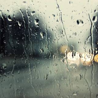 Dark rain desktop wallpaper