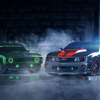 Muscle cars desktop wallpaper