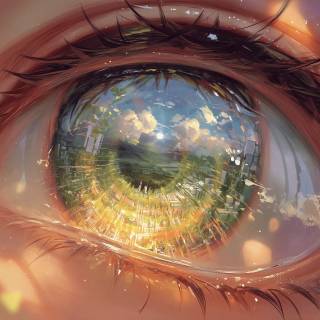 Anime eyes desktop wallpaper