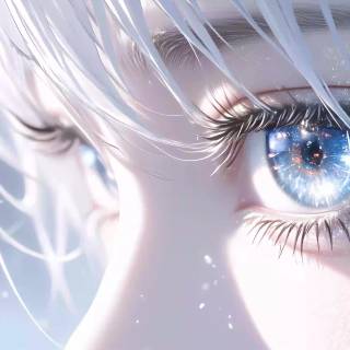 Anime eyes desktop wallpaper