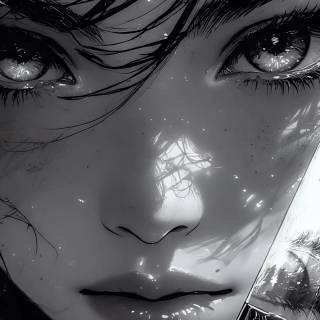 Anime eyes desktop wallpaper