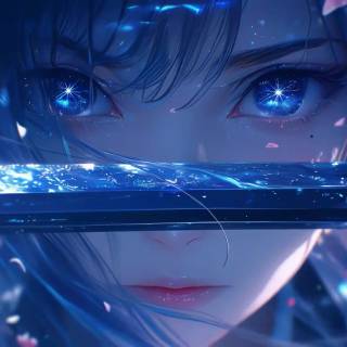Anime eyes desktop wallpaper