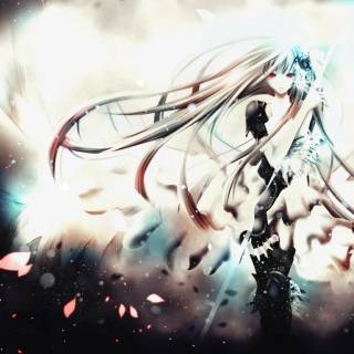 Anime eyes desktop wallpaper