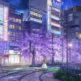 Anime view mobile wallpaper