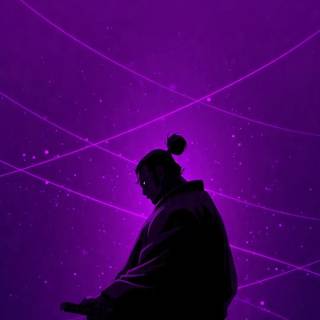 Anime purple mobile wallpaper