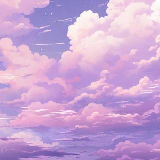 Anime purple mobile wallpaper
