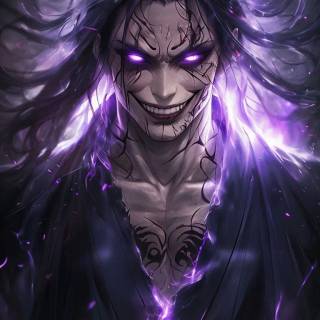 Anime purple mobile wallpaper