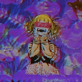Anime purple mobile wallpaper