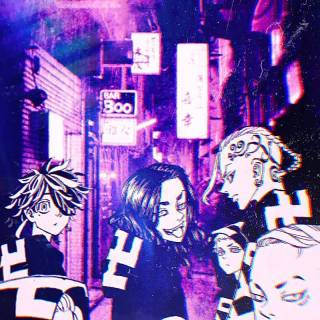 Anime purple mobile wallpaper
