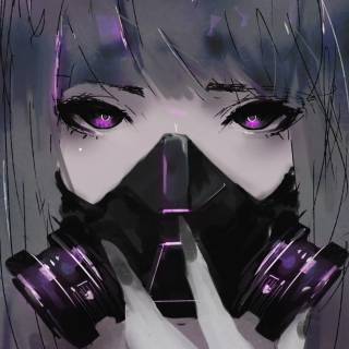 Anime purple mobile wallpaper