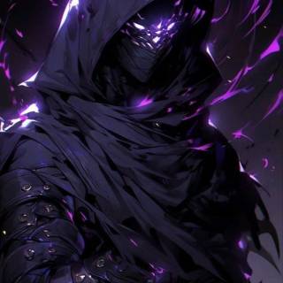 Anime purple mobile wallpaper