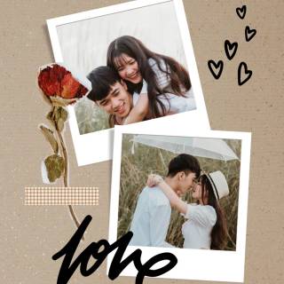 Minimal couple mobile wallpaper