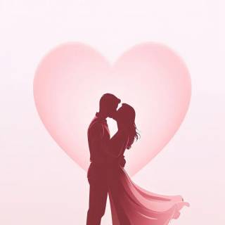 Minimal couple mobile wallpaper