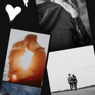 Minimal couple mobile wallpaper