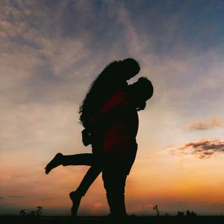 Minimal couple mobile wallpaper