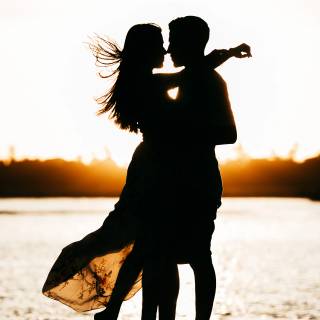 Minimal couple mobile wallpaper