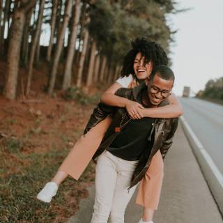 Minimal couple mobile wallpaper