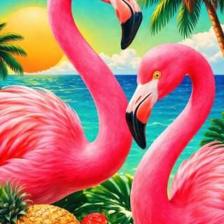 Flamingo mobile wallpaper