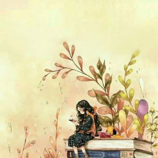 Mobile books wallpaper