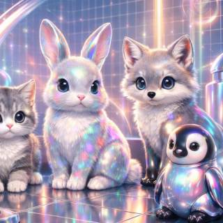 Cute animals mobile wallpaper
