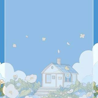 Blue aesthetic mobile wallpaper