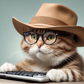 Cats with glasess computer wallpaper
