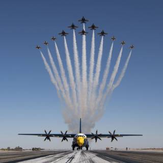 Blue Angels formation wallpaper