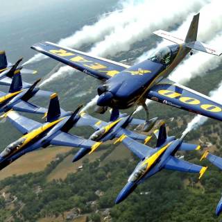 Blue Angels formation wallpaper
