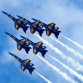 Blue Angels formation wallpaper