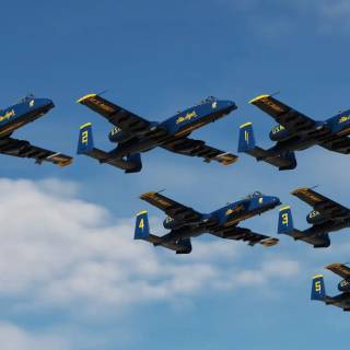 Blue Angels formation wallpaper