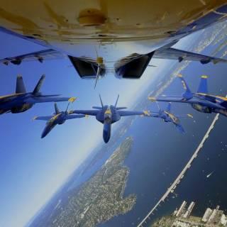 Blue Angels formation wallpaper