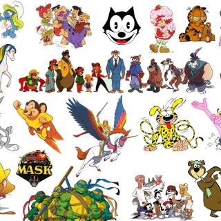 All cartoon characters wallpaper