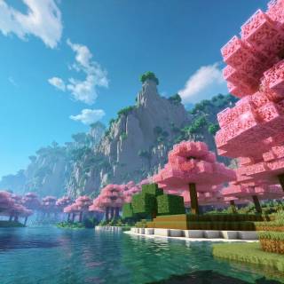 Minecraft 4k landscape wallpaper