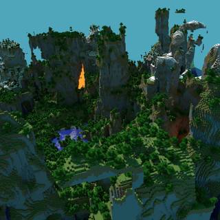 Minecraft 4k landscape wallpaper