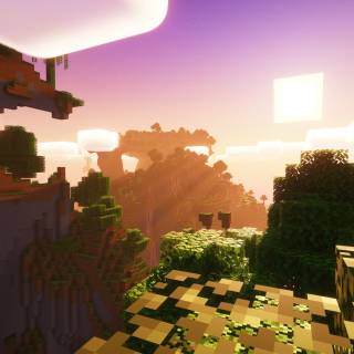 Minecraft 4k landscape wallpaper