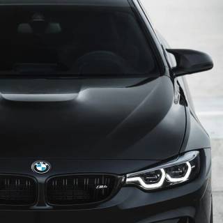 BMW headlights phone wallpaper