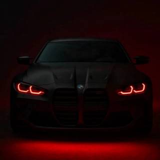 BMW headlights 4k wallpaper