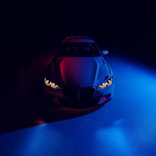 BMW headlights 4k wallpaper