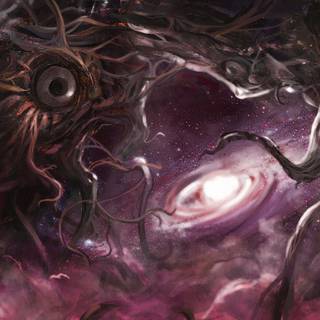 4k cosmic horror wallpaper