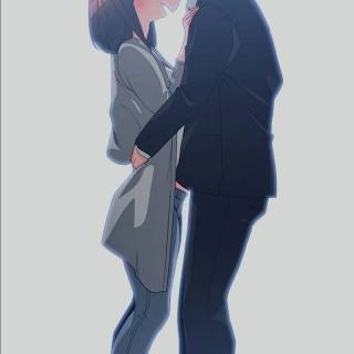 Anime kiss phone wallpaper