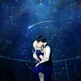 Anime kiss phone wallpaper